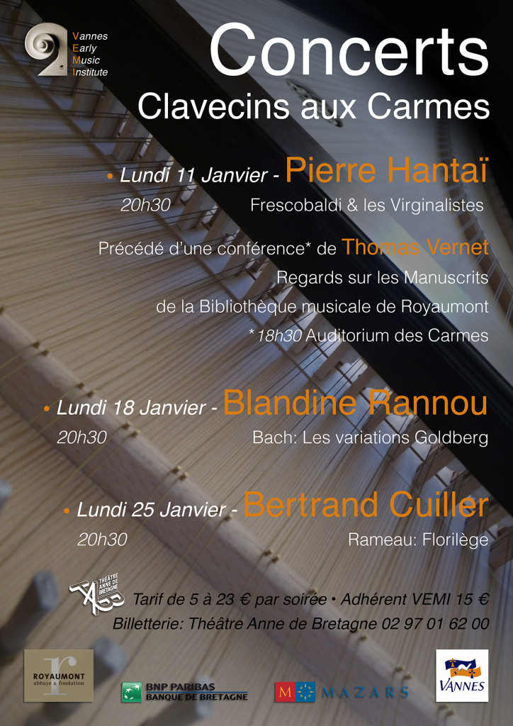 Clavecins aux Carmes Janvier 2016